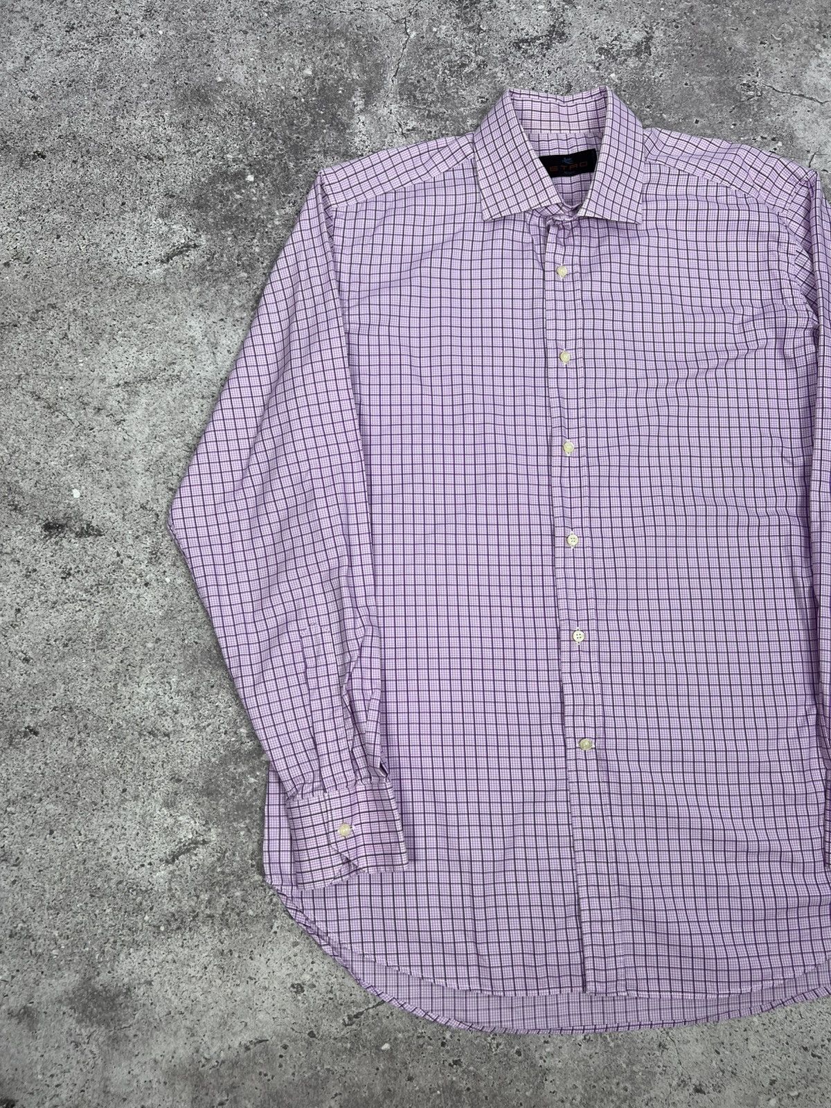 Etro ETRO Milano Check Shirt Button Up Long Sleeve Size US L / EU 52-54 / 3 - 2 Thumbnail