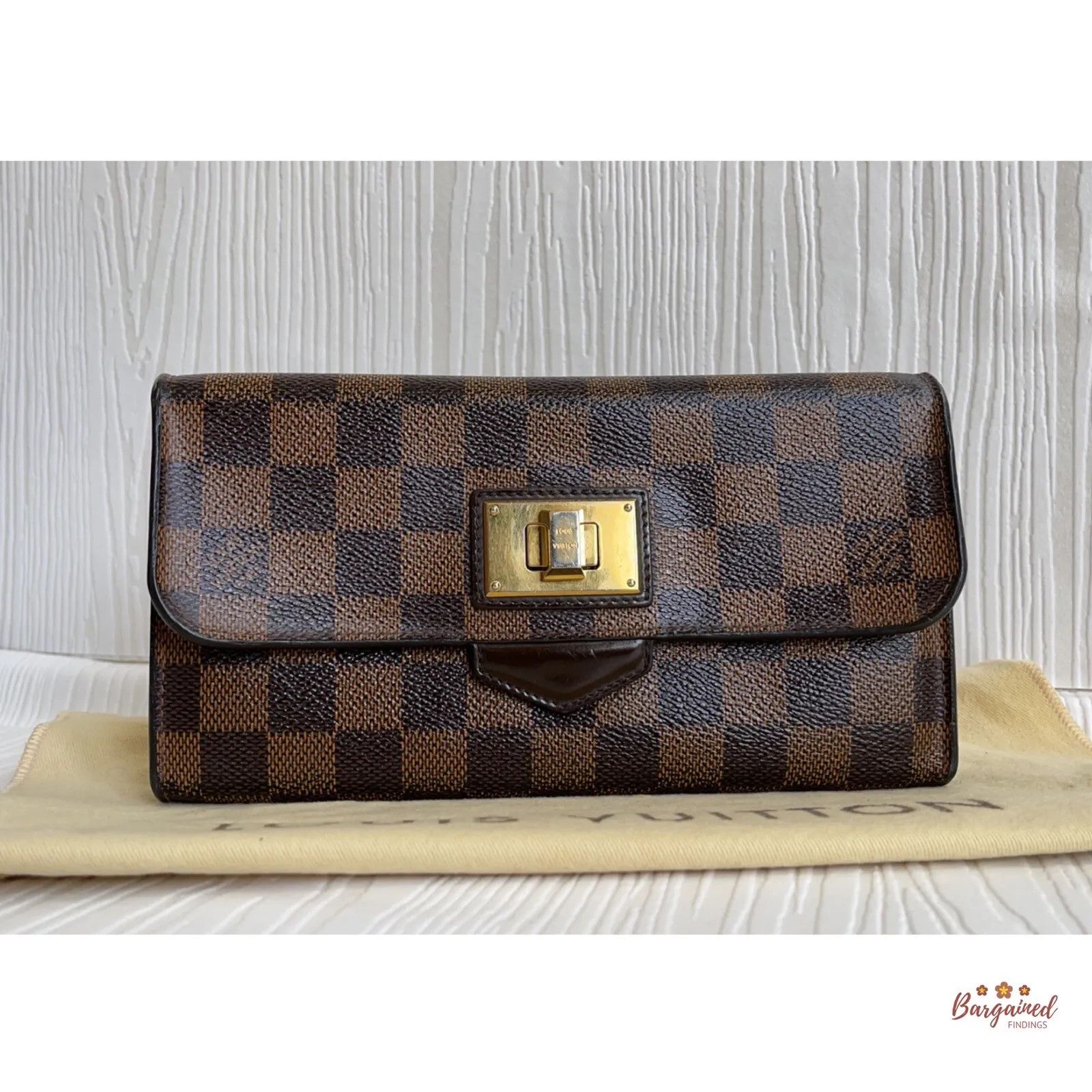Louis Vuitton Louis Vuitton Damier Ebene Leather Rosebery Long Wallet Size ONE SIZE - 1 Thumbnail