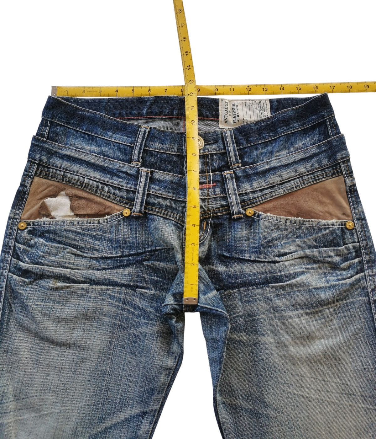 Japanese Brand Antgauge doublewaist jeans 🟦 A702 Size US 33 - 9 Thumbnail