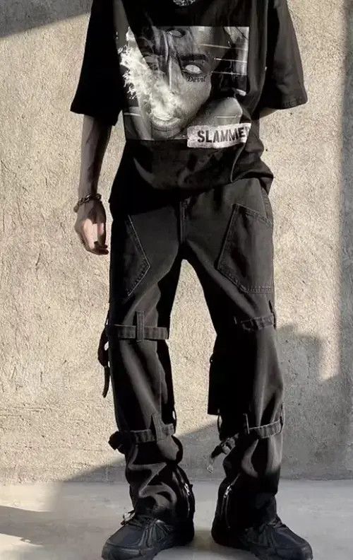 Japanese Brand Custom denim jeans oversize Size US 32 / EU 48 - 4 Thumbnail