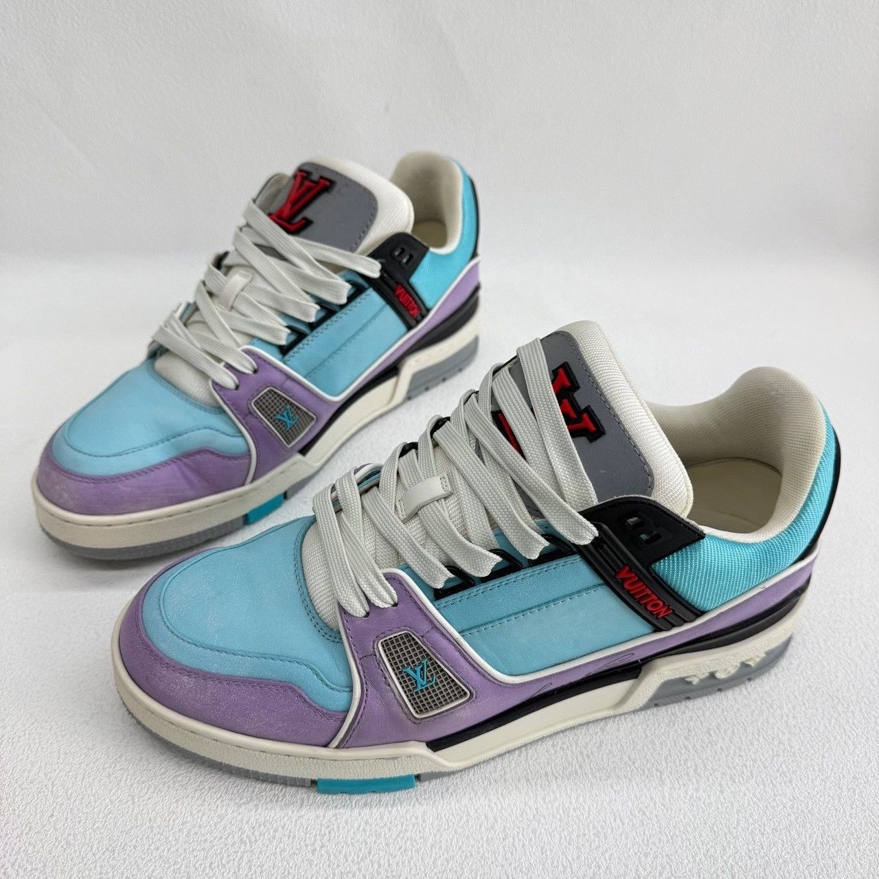 Louis Vuitton Louis Vuitton Training Purple Lowtop Sneakers 8 Men Size US 8 / EU 41 - 1 Thumbnail