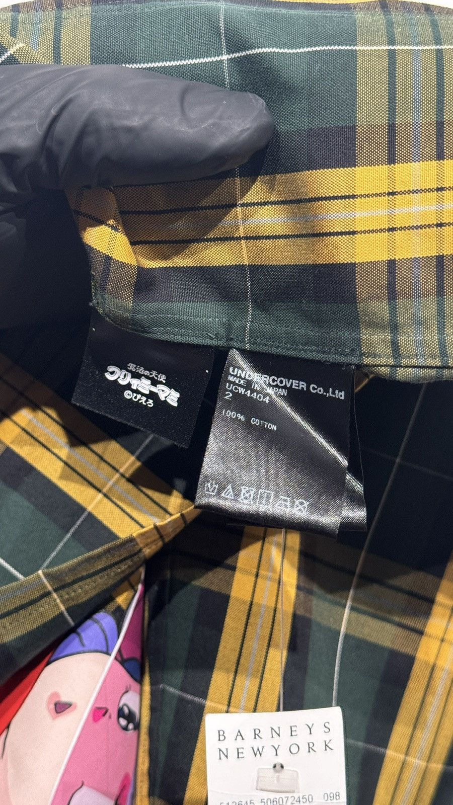 Undercover Undercover Green Tartan 'Bloody Geekers' Shirt - Size 2 Size US M / EU 48-50 / 2 - 6 Thumbnail