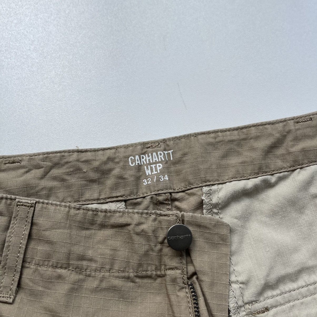 Carhartt Wip Carhartt WIP Regular Fit Baggy Cargo Pants Beige Y2K Size US 32 / EU 48 - 10 Thumbnail