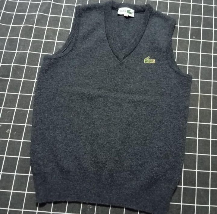 Lacoste × Vintage VTG Chemise Lacoste 🐊 Sweater Vest Size S / US 4 / IT 40 - 2 Thumbnail