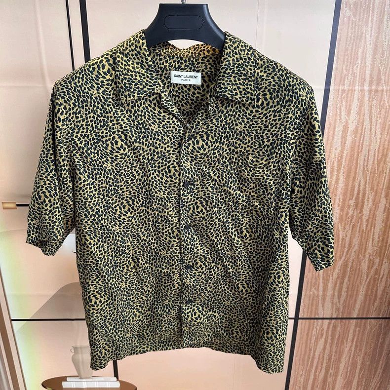 Saint Laurent Paris Saint Laurent Classic Leopard Print Short Sleeve Shirt-dmc Size US M / EU 48-50 / 2 - 1 Thumbnail