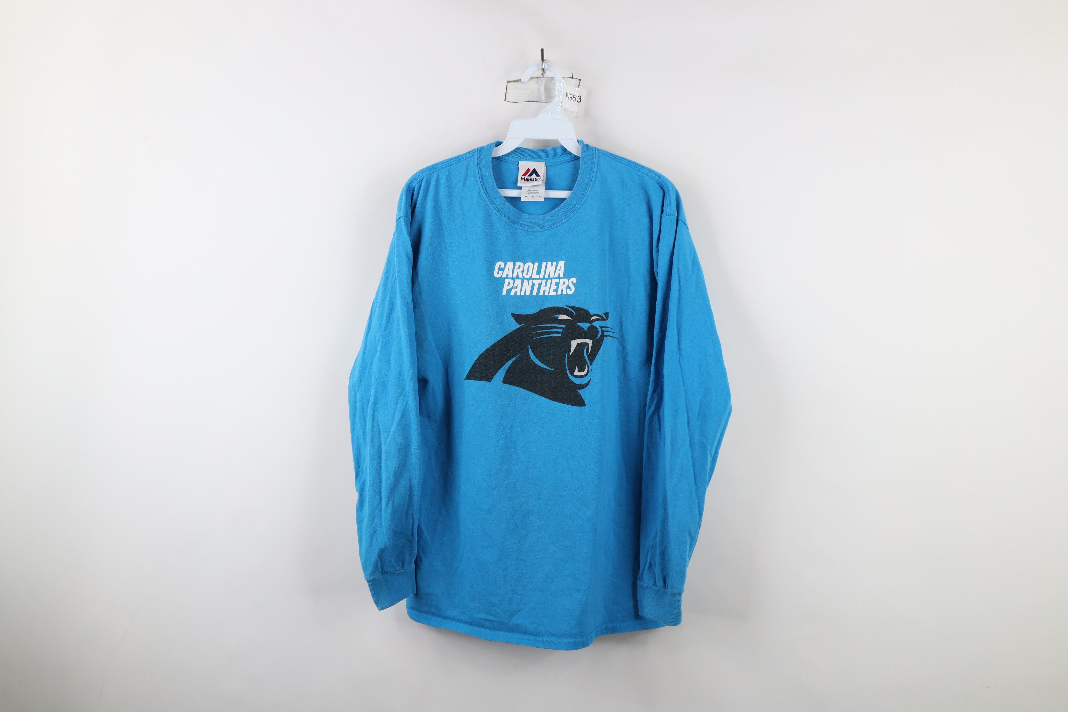 Majestic × Vintage Vintage Majestic Carolina Panthers Long Sleeve T-Shirt Size US M / EU 48-50 / 2 - 1 Thumbnail