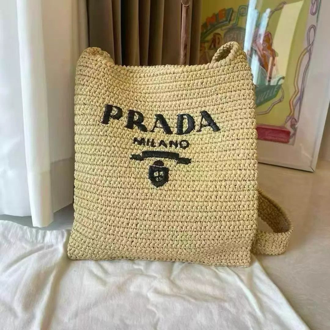 Prada Prada woven raffia crossbody Good 26x31 W923 Size ONE SIZE - 1 Thumbnail