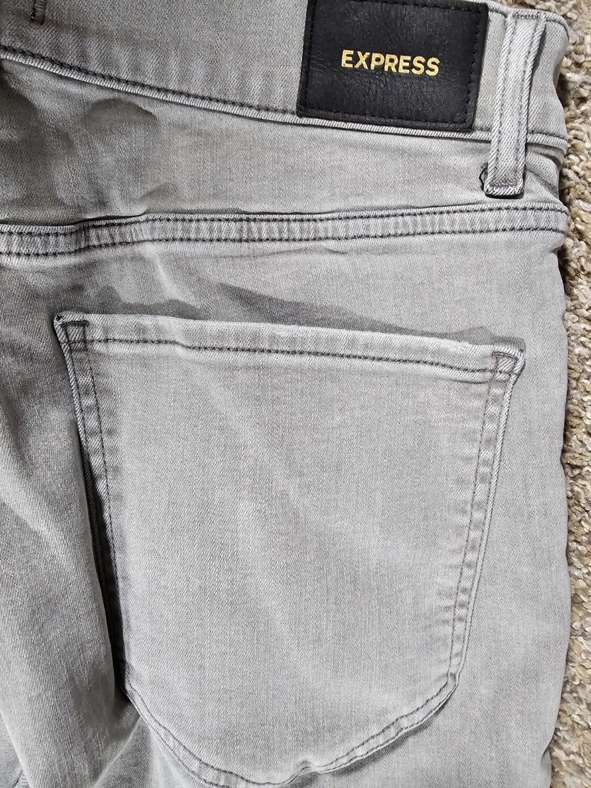 Express Express Hi Rise Boot 10R Gray Jeans Size 32" / US 10 / IT 46 - 9 Thumbnail