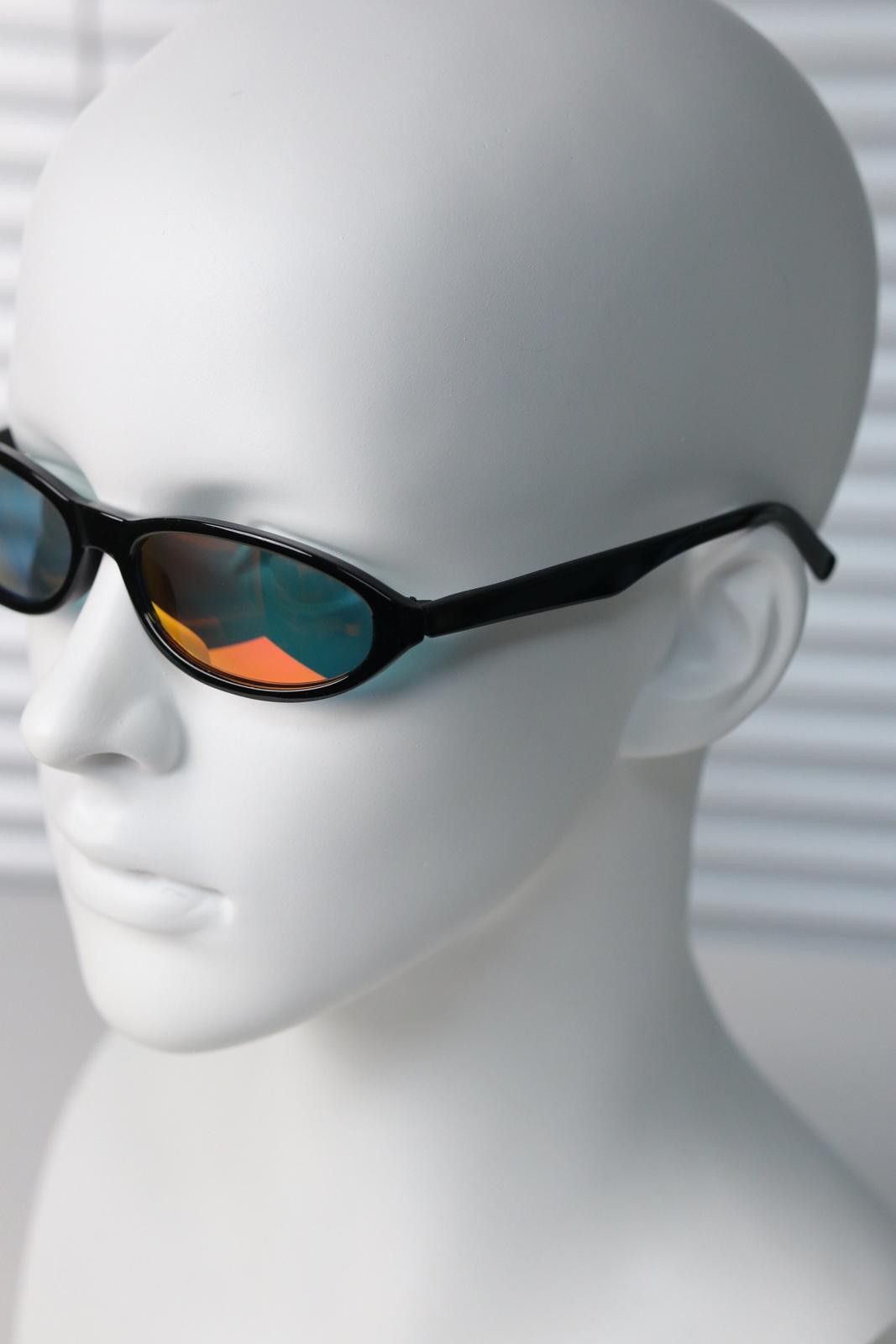 Other Rare Vtg Y2k Avant Garde Cat Eye Black Sunglasses Unisex OS Size ONE SIZE - 5 Thumbnail