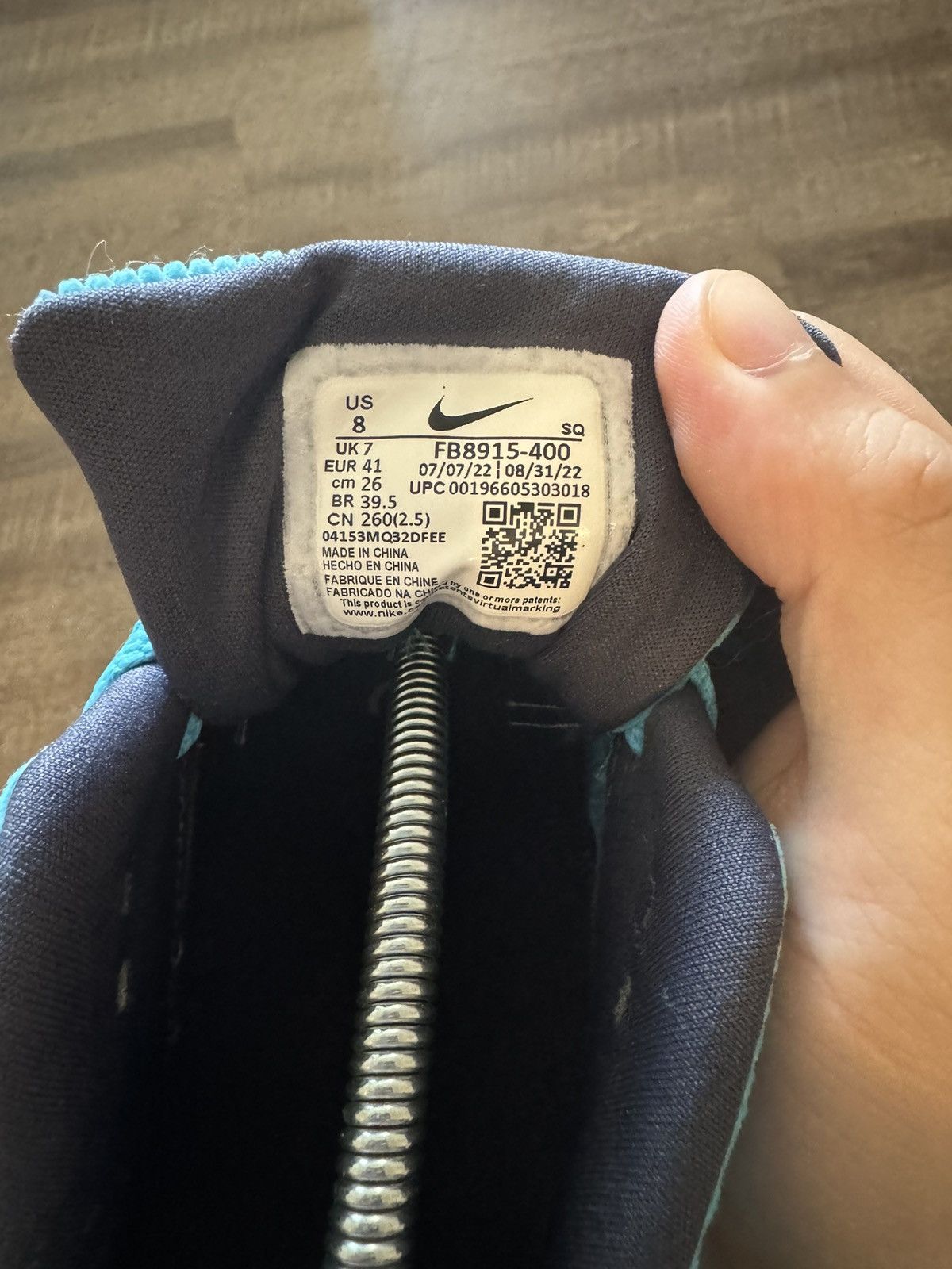 Nike Nike Air Max 1 “Blue Corduroy” Sz 8 Men’s (9.5 Women’s) Size US 8 / EU 41 - 7 Thumbnail