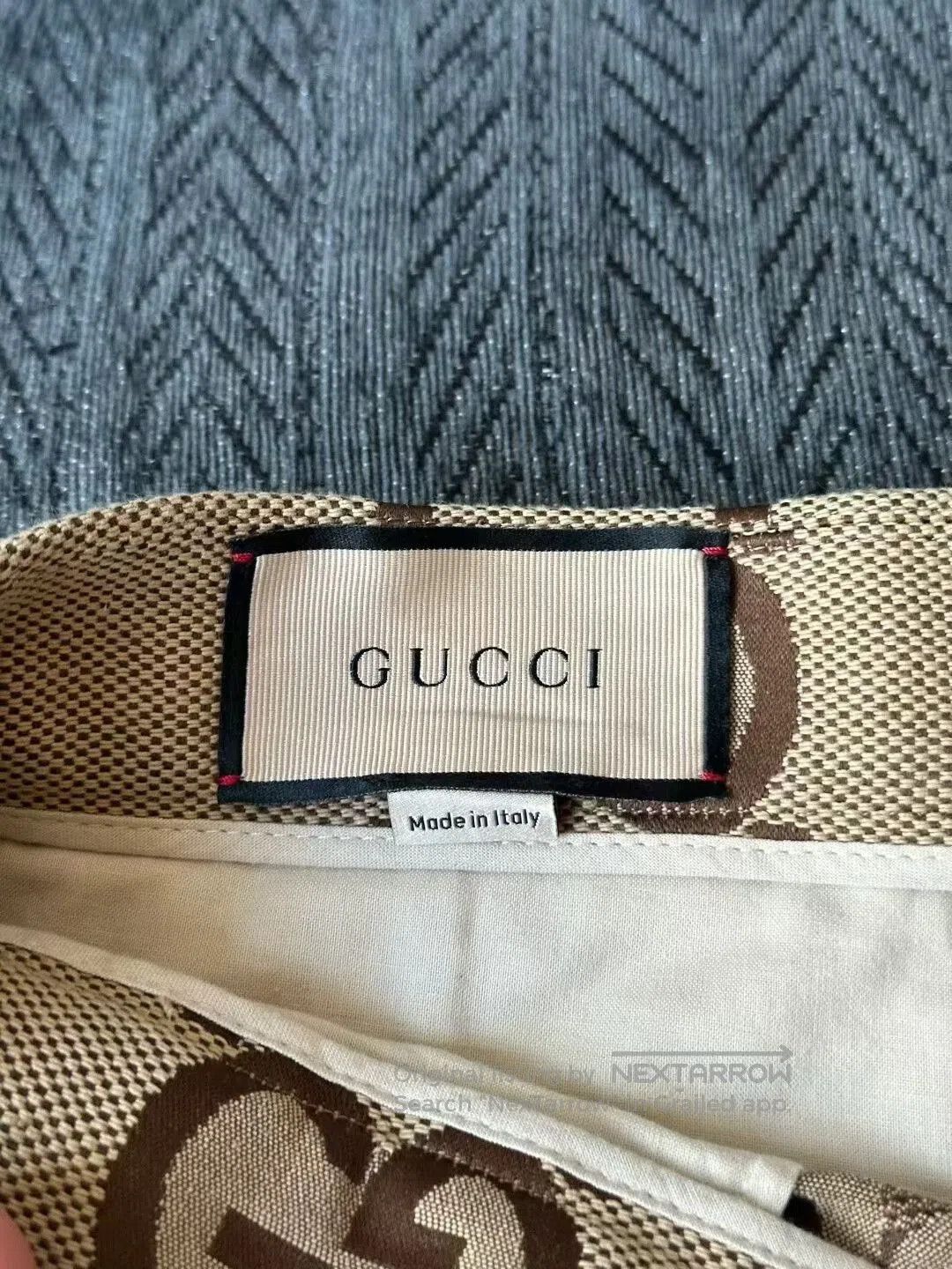 Gucci gucci brown logo print shorts. Size US 34 / EU 50 - 3 Thumbnail