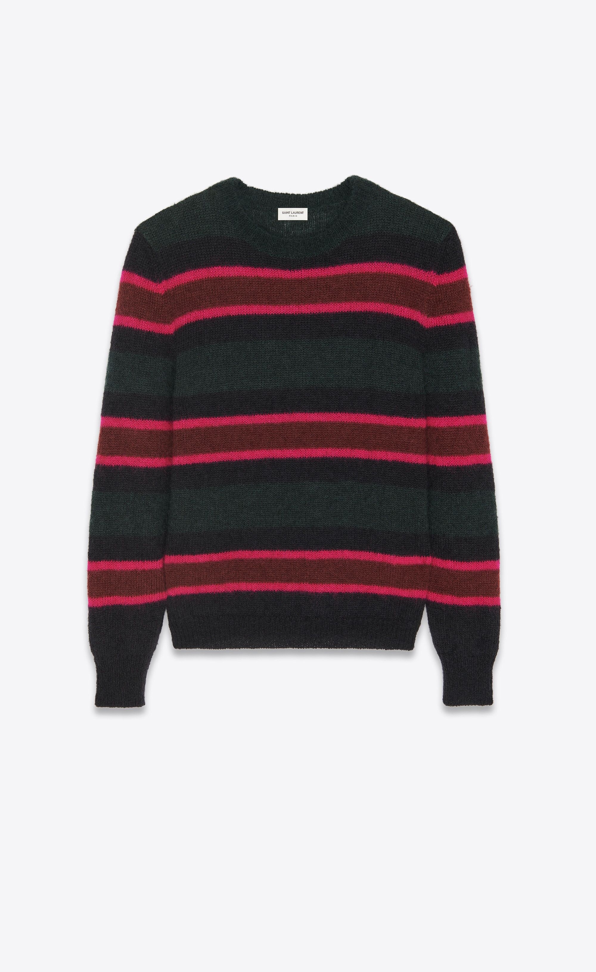 Saint Laurent Paris o1s1wg110924 Sweater in Mohair in Multicolor Size M / US 6-8 / IT 42-44 - 1 Thumbnail