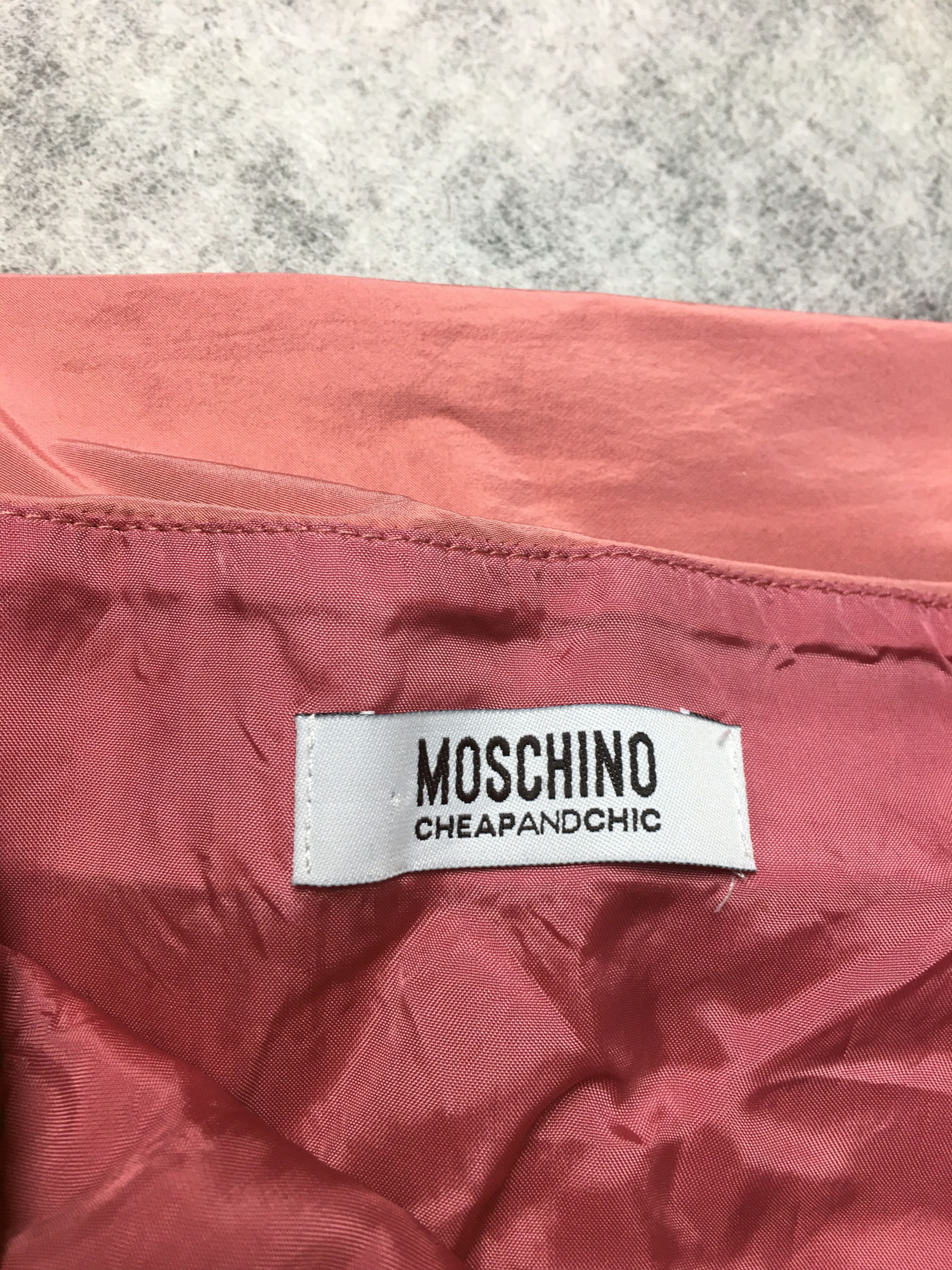 Moschino Moschino Cheap & Chic F/W 2012 Pink Satin Mini Dress US 6 Size M / US 6-8 / IT 42-44 - 11 Thumbnail