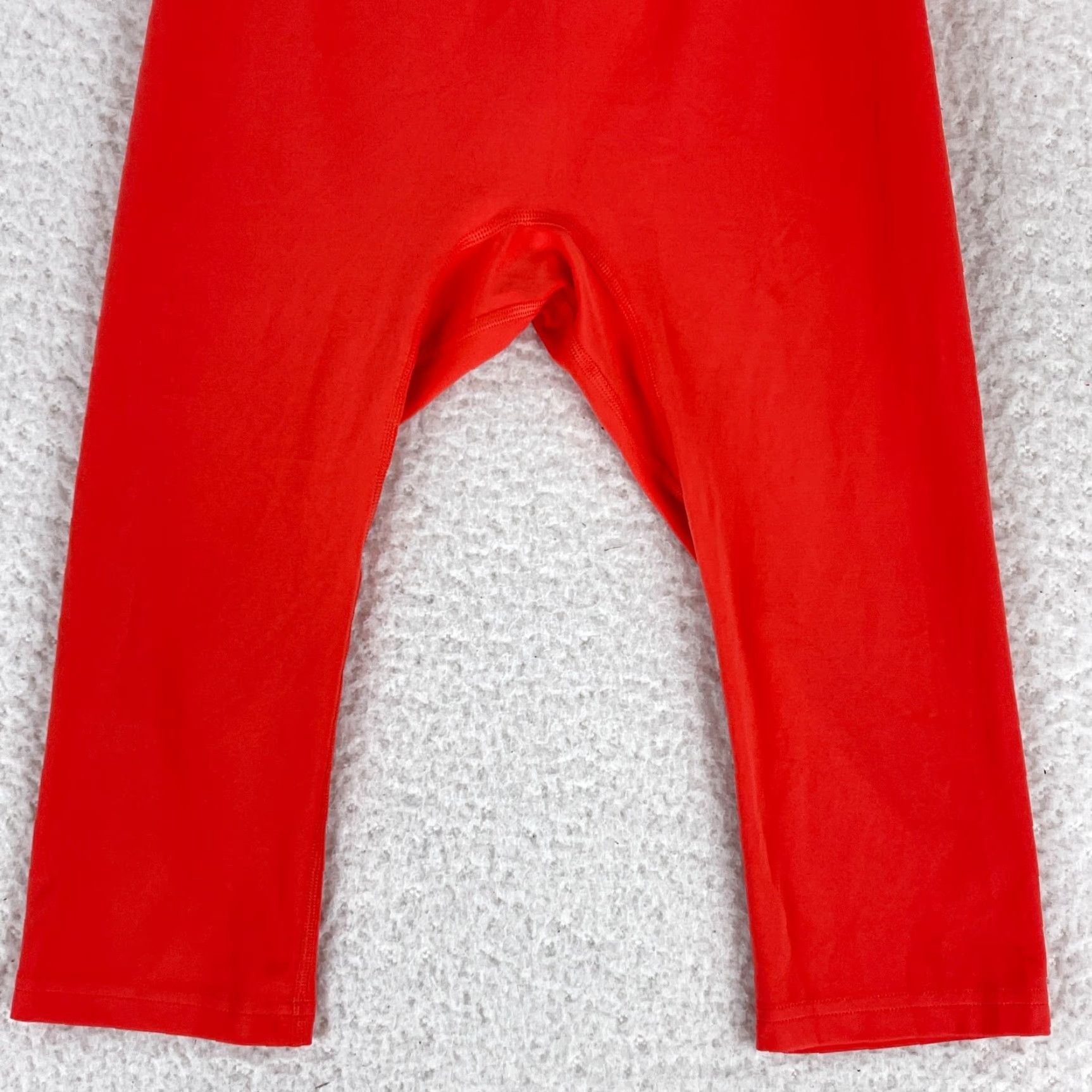 Gymshark Gymshark Leggings Womens Medium Orange Mid-Rise Calf Length Pull On Athletic Style Cropped Inseam 14" Casual Fit Mens Womens Girls Size 32" / US 10 / IT 46 - 3 Thumbnail