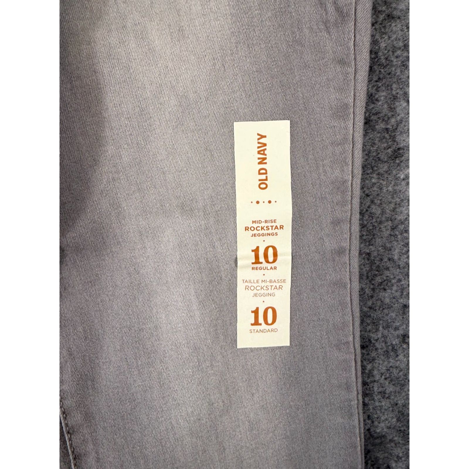 Old Navy VINTAGE Old Navy Jeans Womens 10 Gray Denim Mid Rise Elastic Waist Rockstar Jegging NWT Size 32" / US 10 / IT 46 - 6 Thumbnail