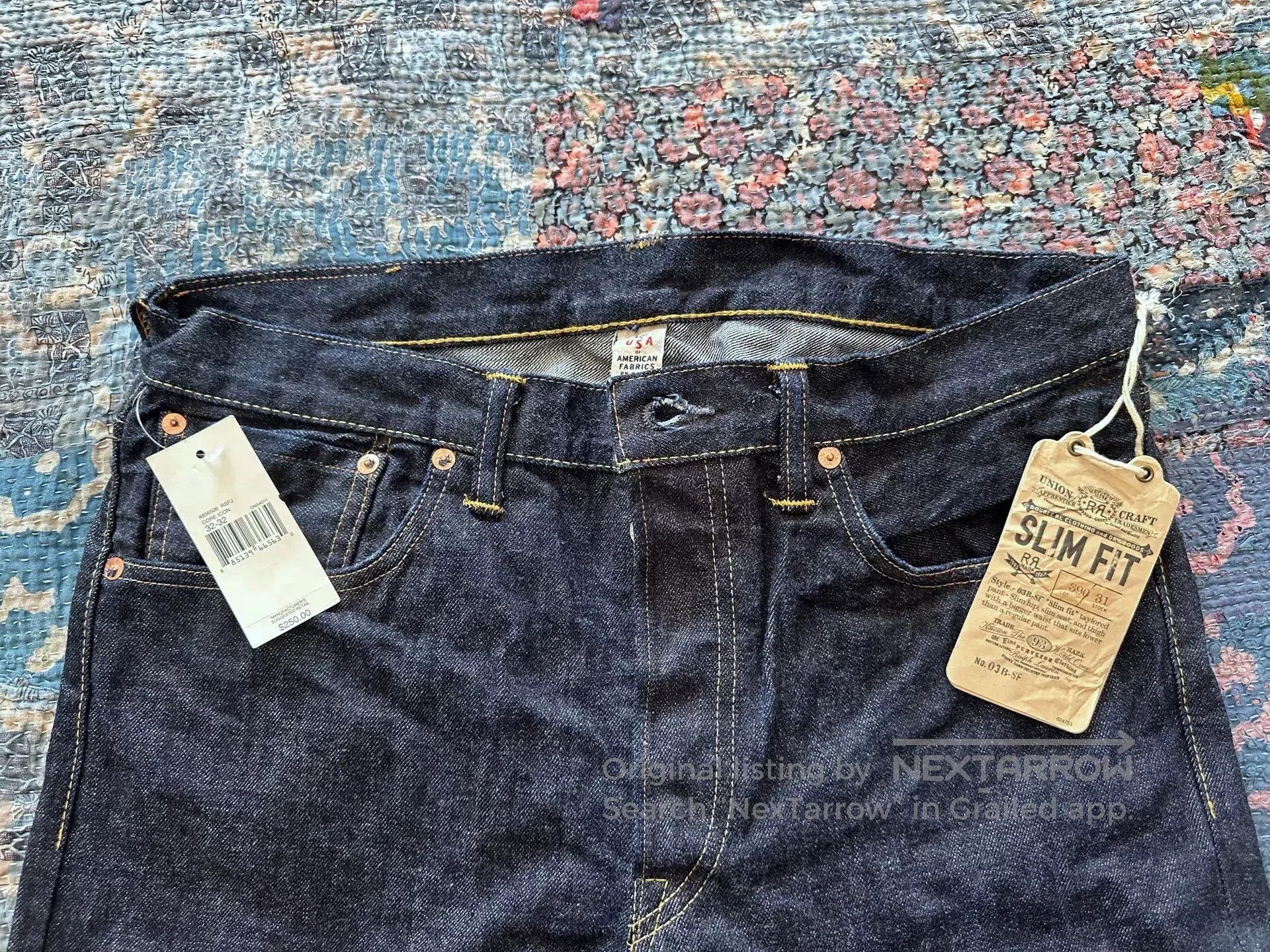 RRL Ralph Lauren rrl slim fit black denim jeans. Size US 32 / EU 48 - 4 Thumbnail