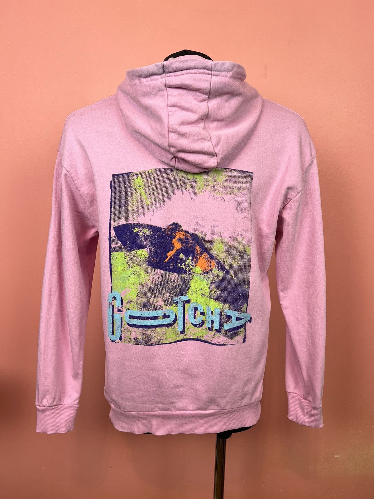 Gotcha Gotcha streetwear hoodie pink hype printed Size US L / EU 52-54 / 3 - 2 Thumbnail