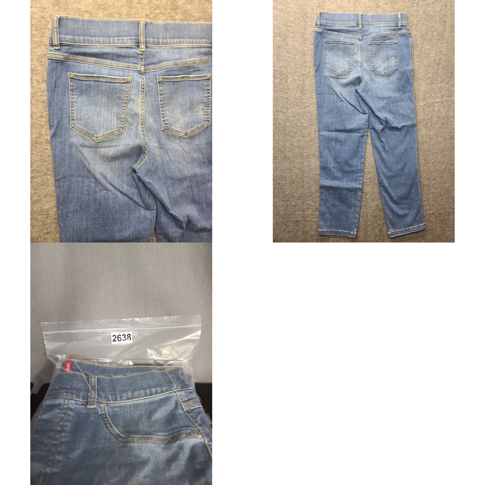Spanx Spanx Jeans Womens M 28x29 Slim Fit High Rise Denim Blue Stretch Distressed Shaping 29 Inseam Slimming 4 Seasons Mens Womens Boys Girls Size 32" / US 10 / IT 46 - 9 Thumbnail