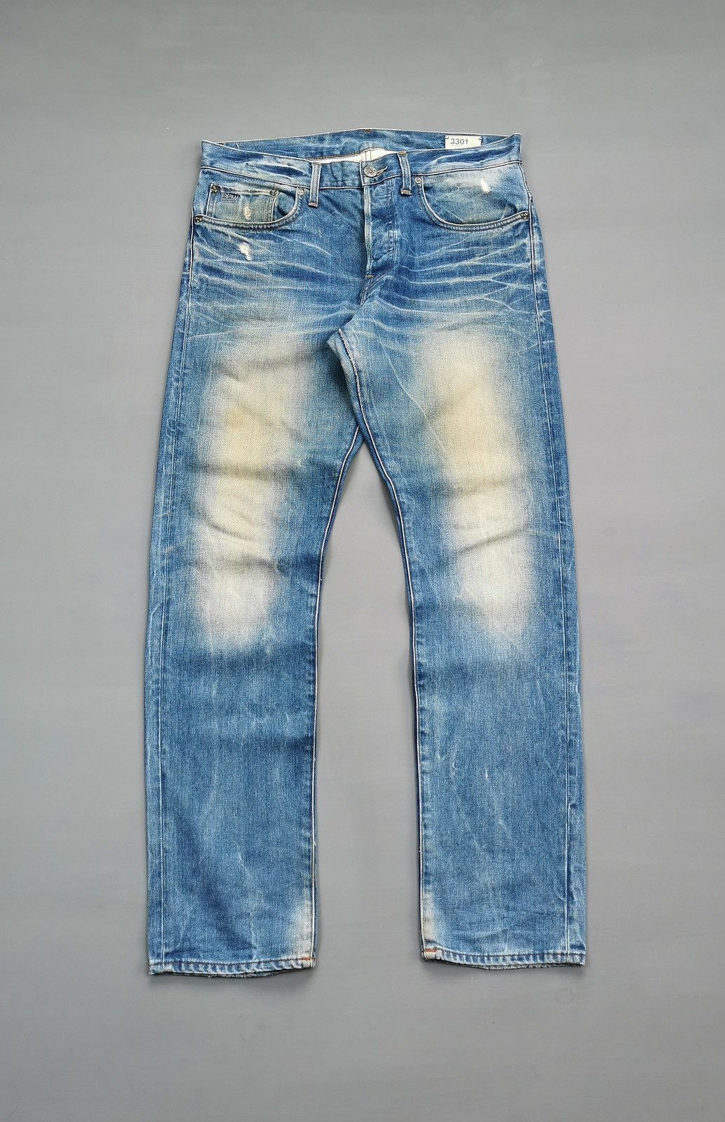 Mudwash G Star Raw Straight Denim Jeans