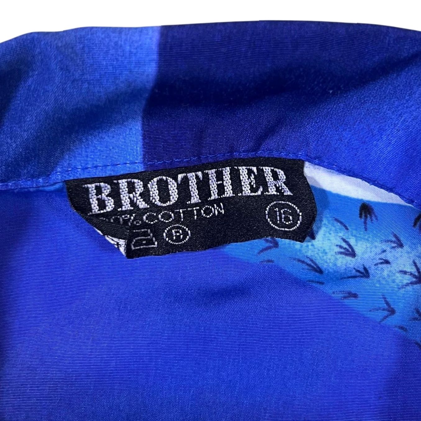 Other VINTAGE Brother Gothic Y2K Dragon Graphic Blue Short Sleeve Shirt 16 Small Men Shirt 100% Cotton White? Size US S / EU 44-46 / 1 - 4 Thumbnail