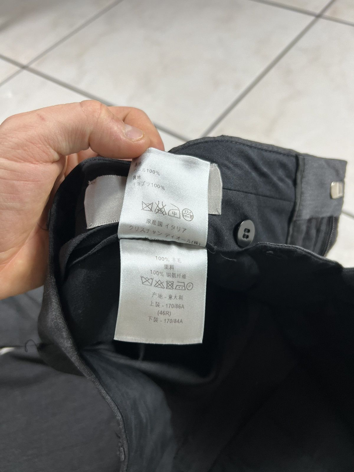 Dior Dior hedi slimane wool casual suit pants trousers Size US 30 / EU 46 - 21 Thumbnail