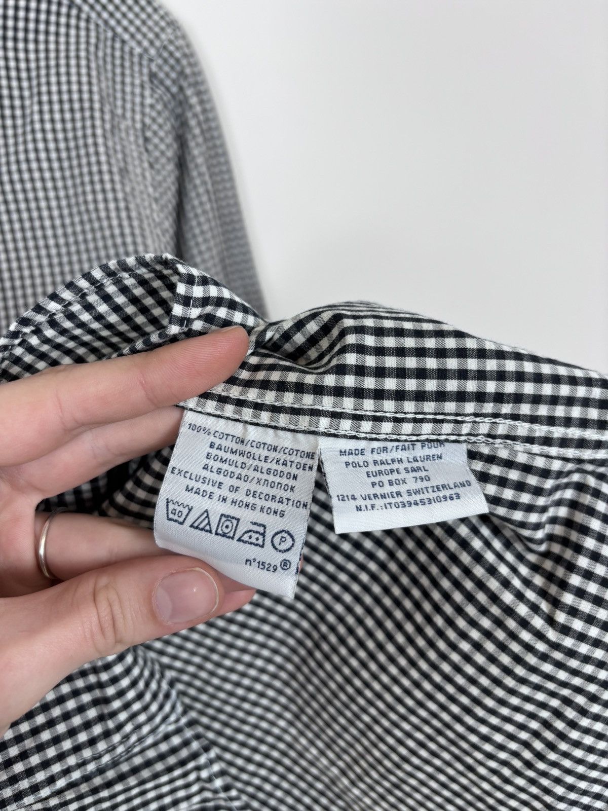 Polo Ralph Lauren Polo Ralph Lauren Vintage Gingham Check Long Sleeve Shirt Size US M / EU 48-50 / 2 - 11 Thumbnail