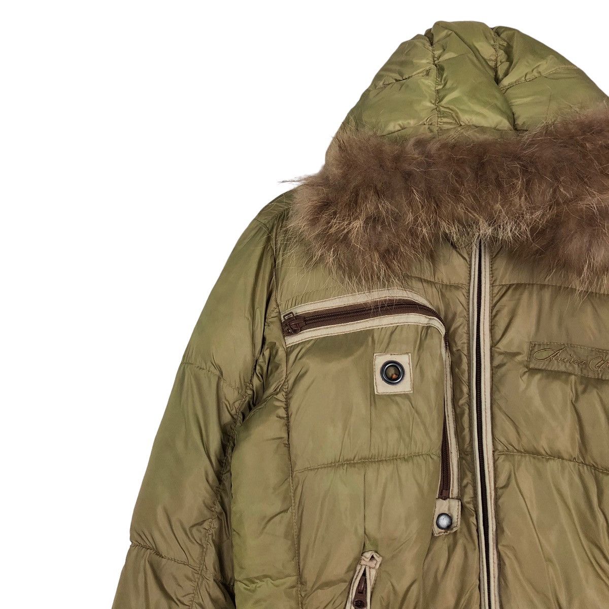 Avirex 🔥Vintage Bomber Jacket Puffer Down Avirex Varsity Mink Fur Size US M / EU 48-50 / 2 - 7 Thumbnail
