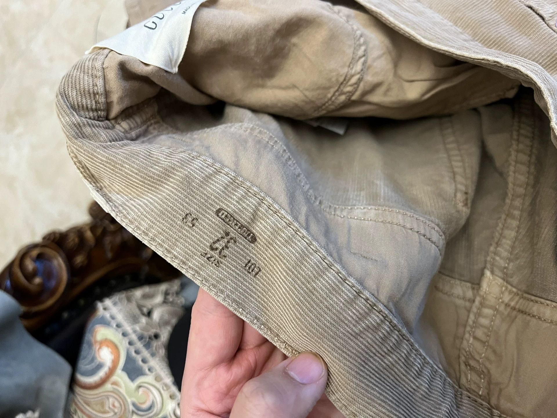 Gucci Gucci Cord Pants Size 32 New Authentic Embroidered Logo Size US 32 / EU 48 - 6 Thumbnail