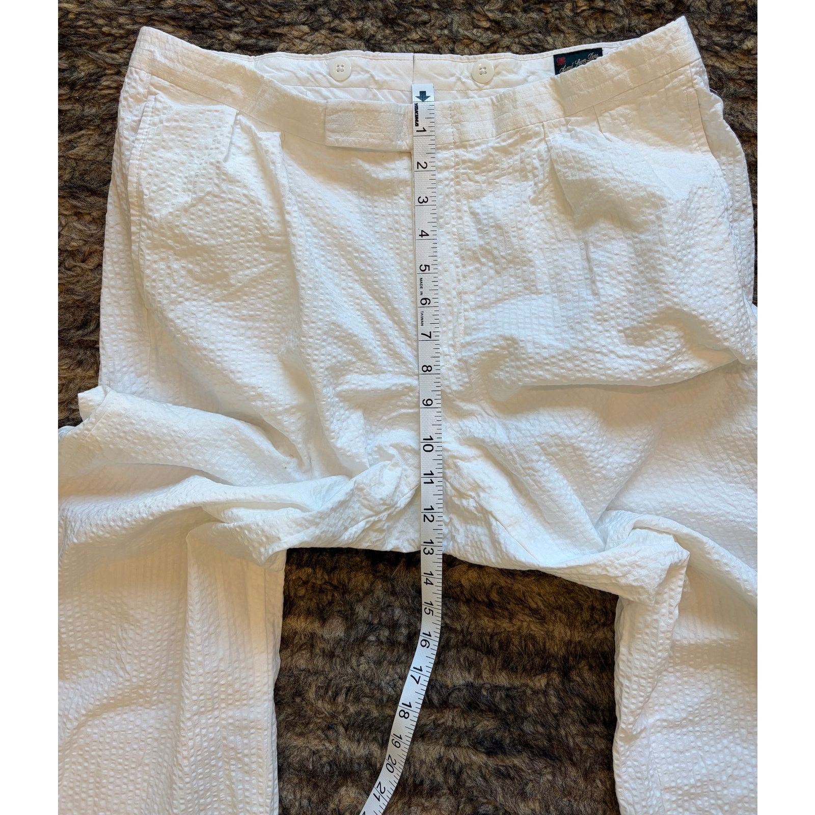 Aime Leon Dore Men’s Aime Leon Dore White Pant Pleated Cuffed size 34 x 32 Size US 34 / EU 50 - 7 Thumbnail