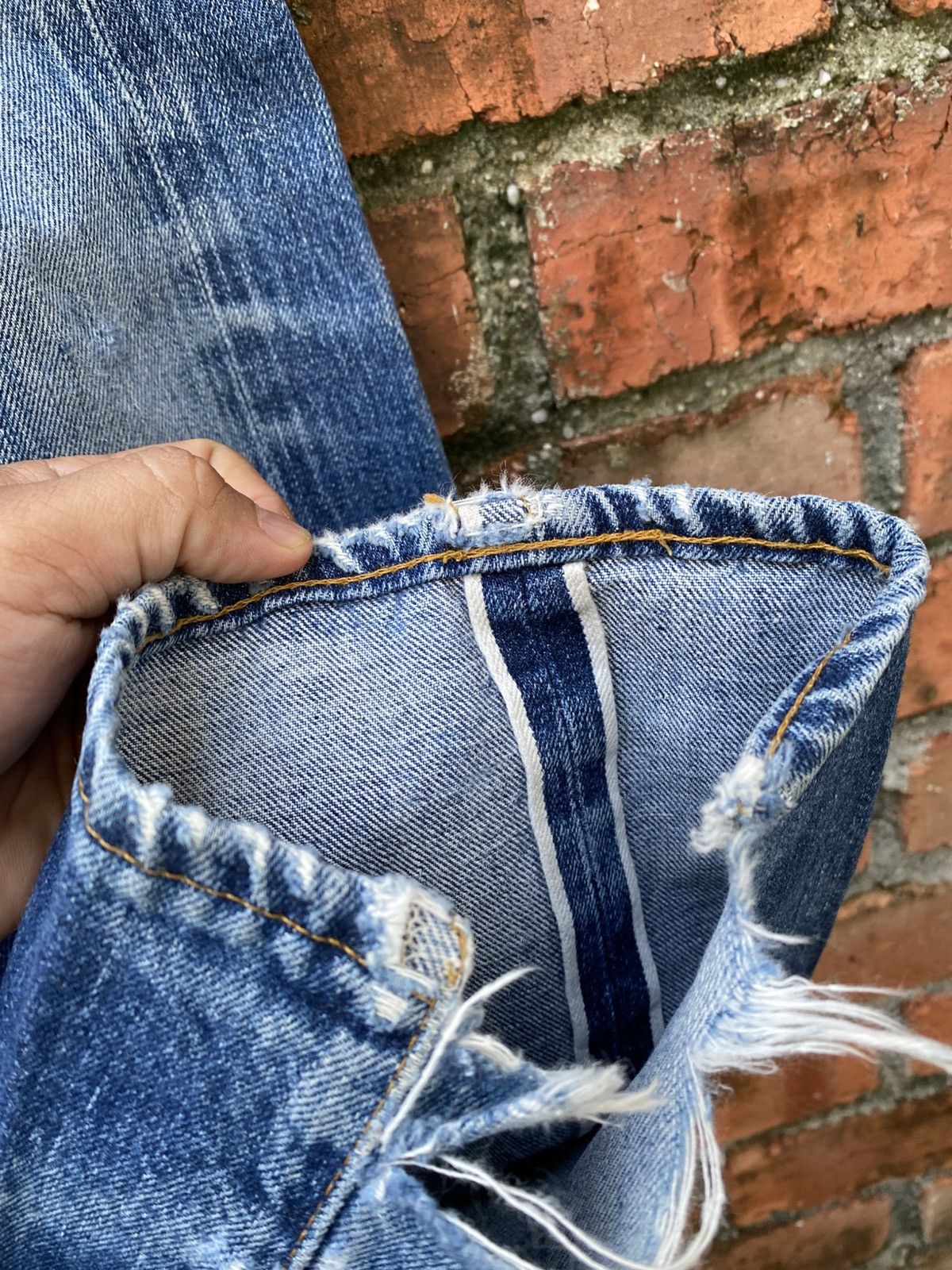 Levi's Vintage Clothing W29x32 Vintage levi's 501xx redline distressed big E Size US 29 - 6 Thumbnail