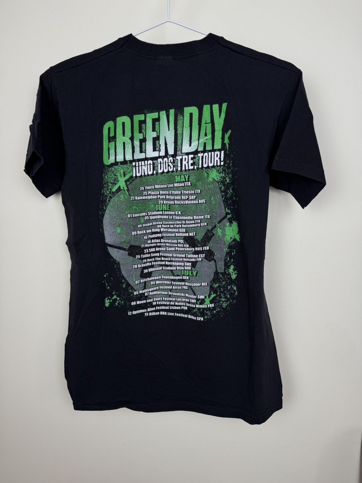 Other Green Day UNO DOS TRE Tour Graphic T-Shirt Black Band Tee Size US S / EU 44-46 / 1 - 4 Thumbnail