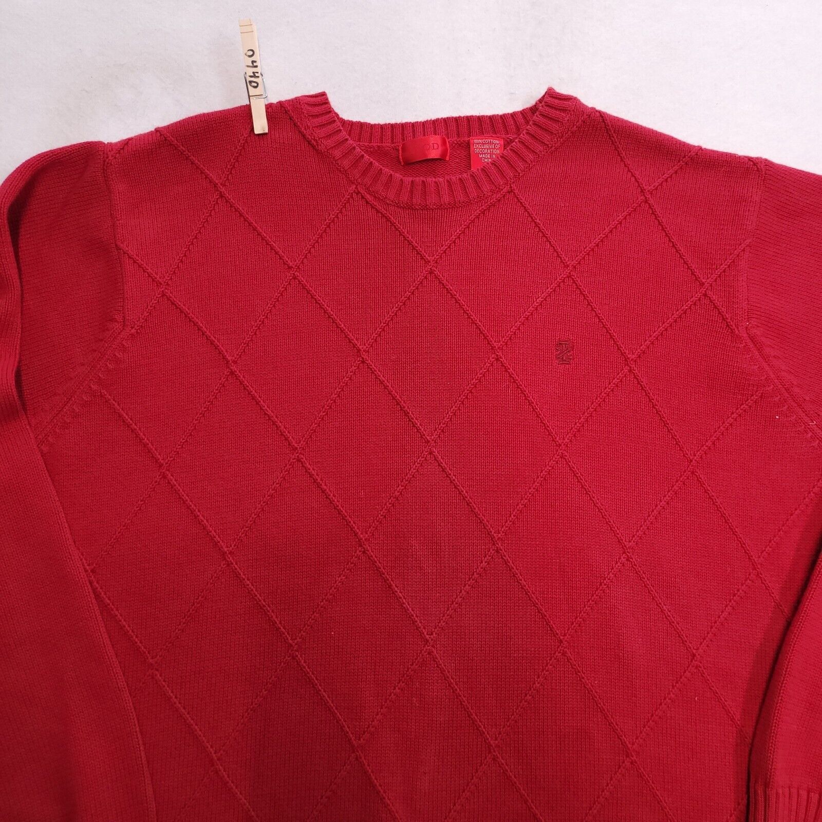 Izod IZOD Pullover Casual Sweater Mens Size Extra Large XL Red Size US XL / EU 56 / 4 - 1 Thumbnail