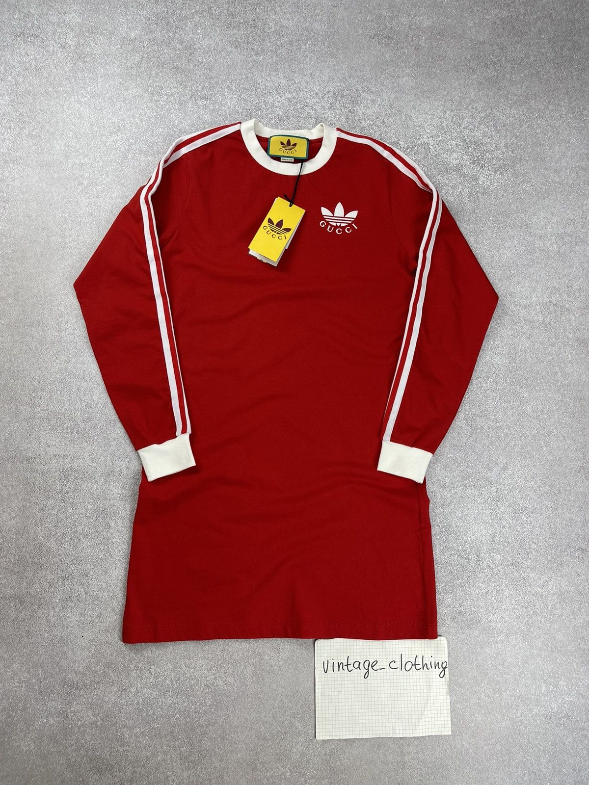 Adidas x Gucci T-Shirt Dress Red Size S