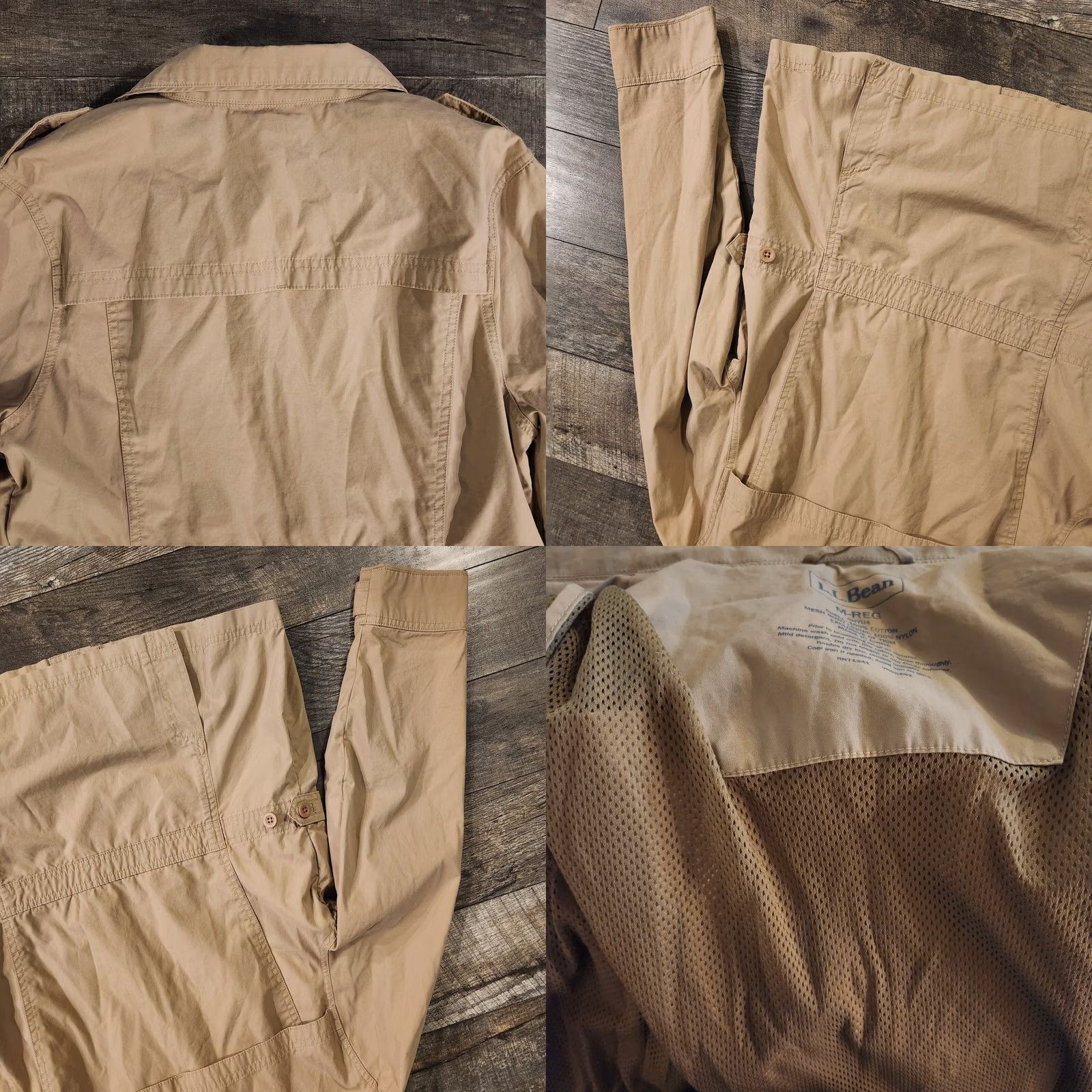 Vintage VINTAGE L.L. Bean Barn Coat Womens Medium Khaki Tan Field Chore Utility Barn Jacket Size M / US 6-8 / IT 42-44 - 8 Thumbnail