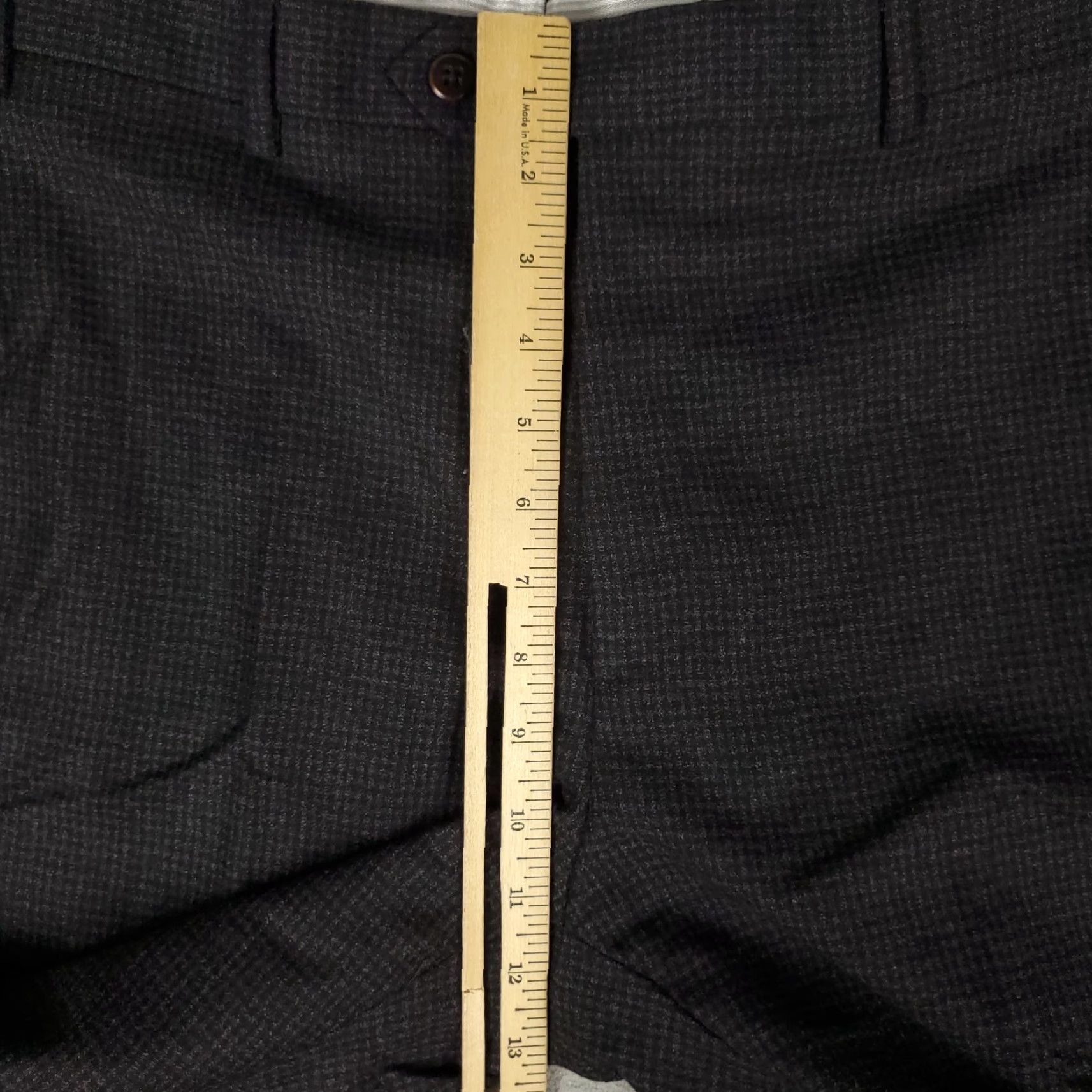 Zanella Zanella Pants Mens 32x28 Gray Dress Pants Flat Front Wool Trousers Chino Slacks Regular Fit Size US 32 / EU 48 - 7 Thumbnail