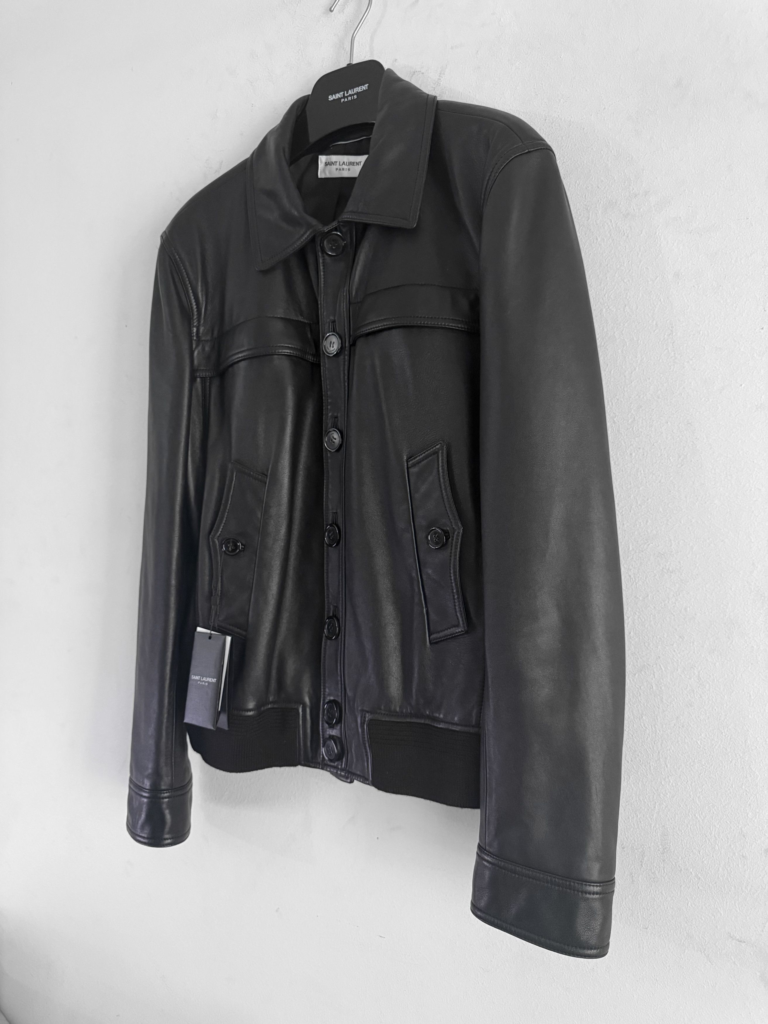 Saint Laurent Paris Saint Laurent Leather Jacket Size US L / EU 52-54 / 3 - 3 Thumbnail