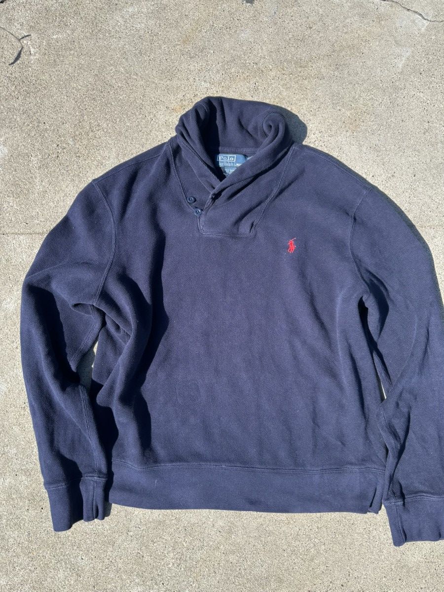 Polo Ralph Lauren Navy blue Polo Ralph Lauren crew neck pullover Size US XL / EU 56 / 4 - 1 Thumbnail