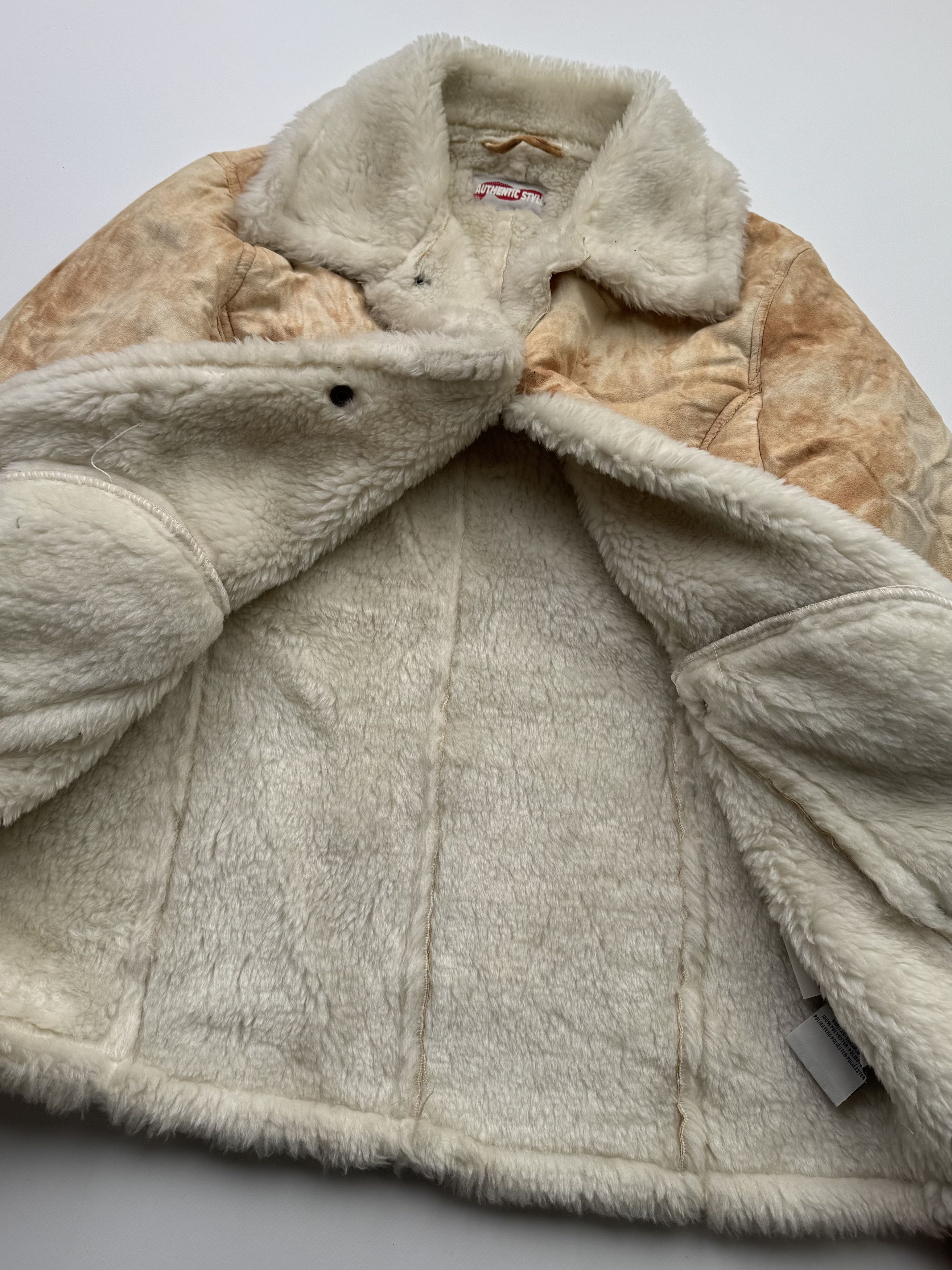Vintage Vintage Faux Sheepskin Cropped Jacket B505(V230)E2 Size L / US 10 / IT 46 - 7 Thumbnail