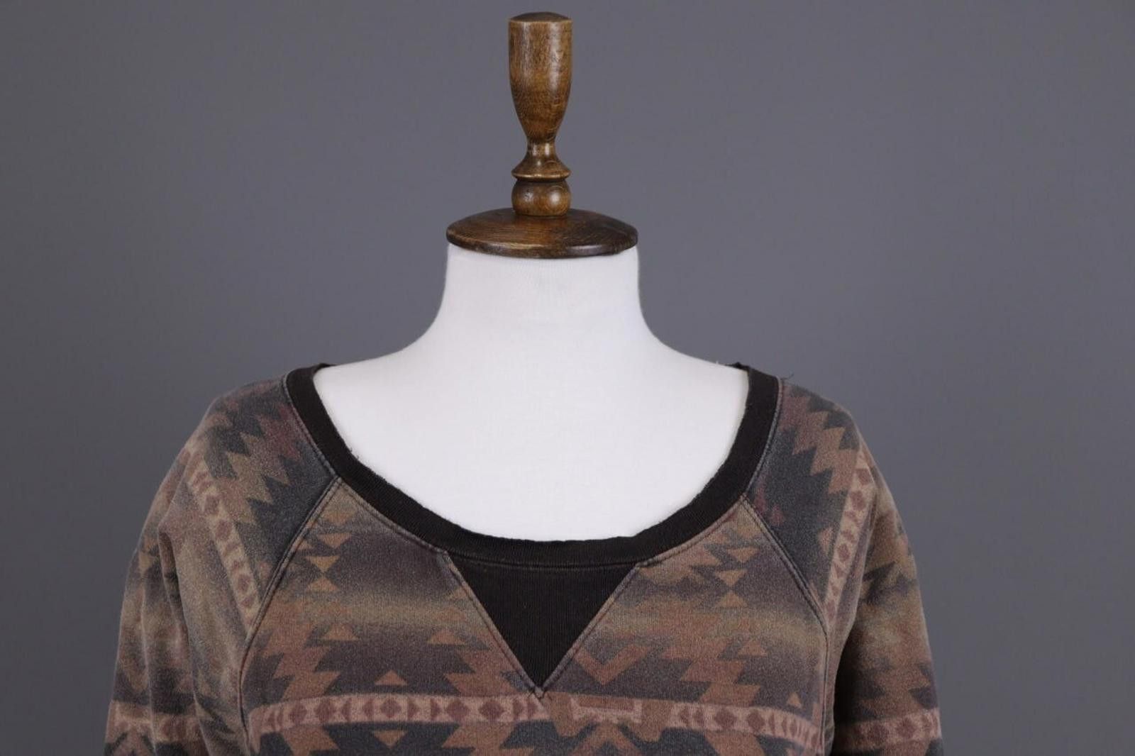 Denim & Supply Ralph Lauren Denim & Supply Ralph Lauren Brown Aztec Knit Sweater Sz XS Size XS / US 0-2 / IT 36-38 - 4 Thumbnail