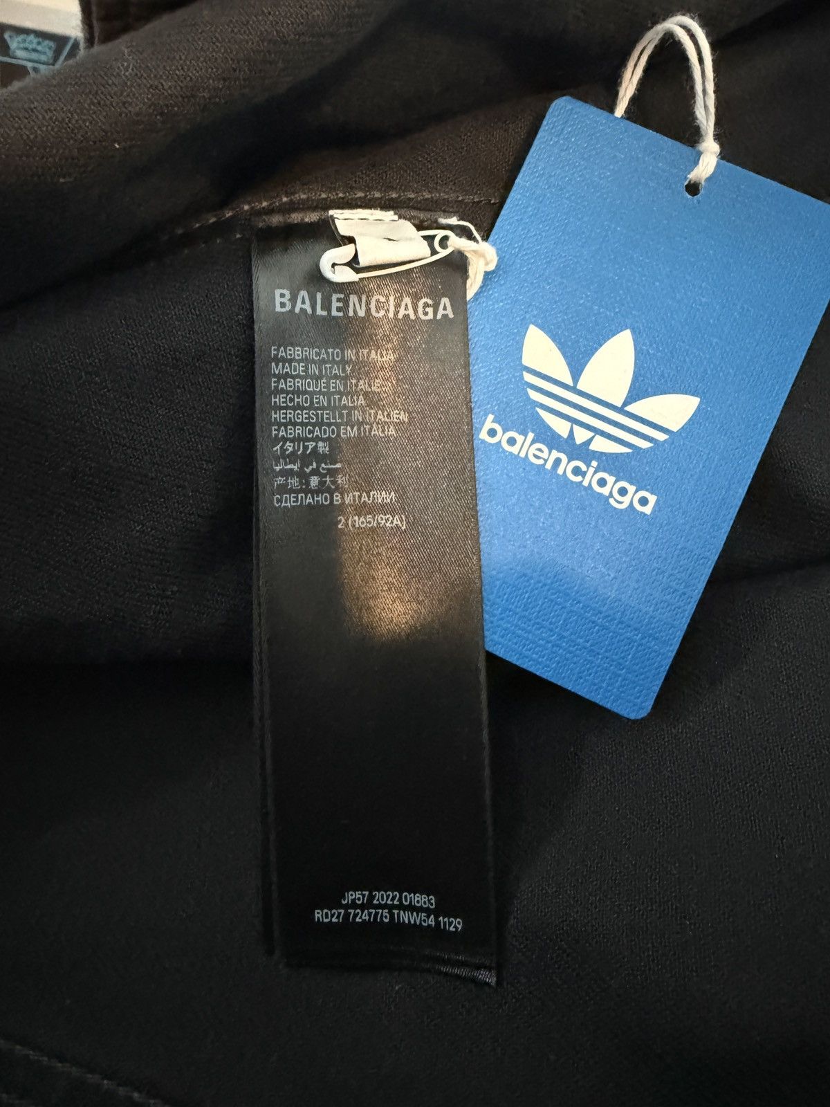 Adidas × Balenciaga Balenciaga x Adidas Black Denim Jacket Size 2 NWT Size US L / EU 52-54 / 3 - 7 Thumbnail