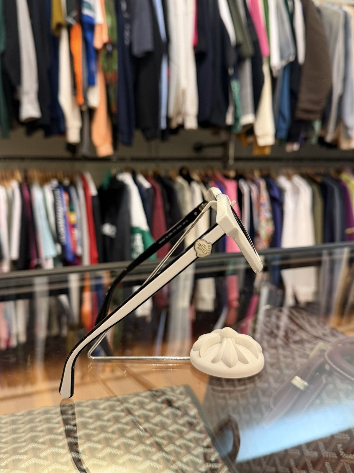 Moncler Moncler Gradd Squared Sunglasses - White Size ONE SIZE - 2 Thumbnail