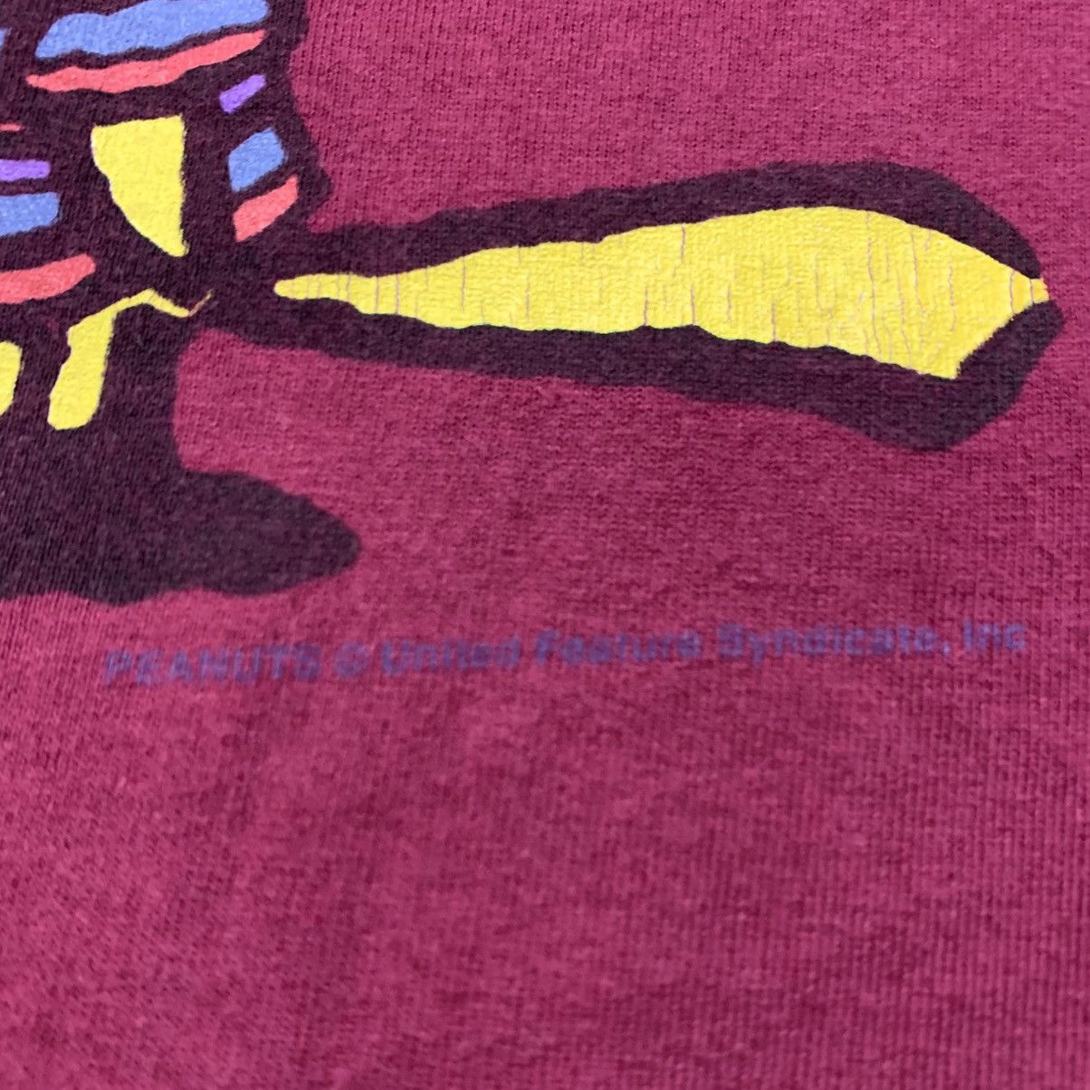 Peanuts × Vintage Vintage 90s Peanuts big print tee Size US M / EU 48-50 / 2 - 6 Thumbnail