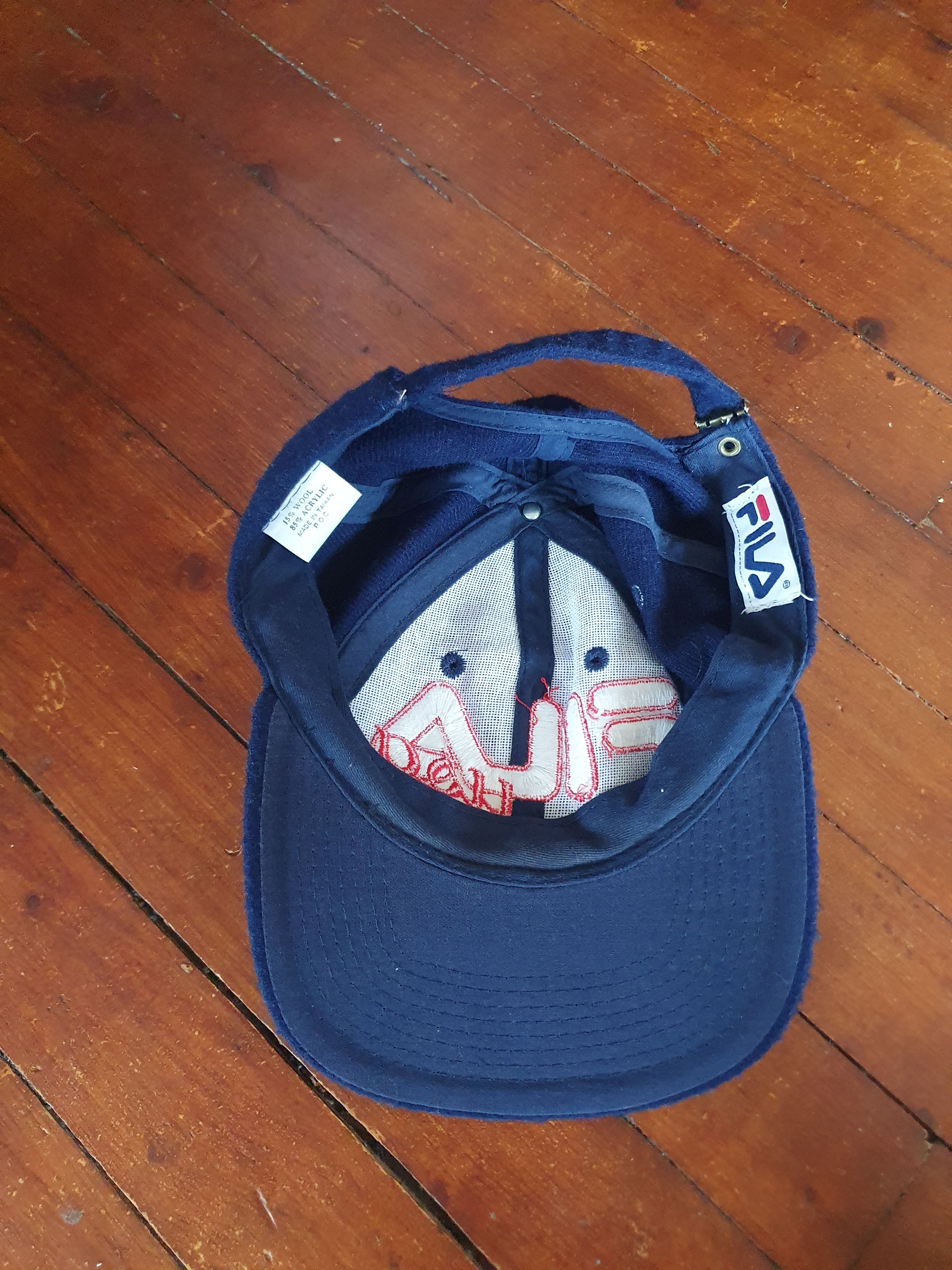 Fila × Vintage Fila USA Wool Blend Strapback Hat Winter Cap Size ONE SIZE - 9 Thumbnail