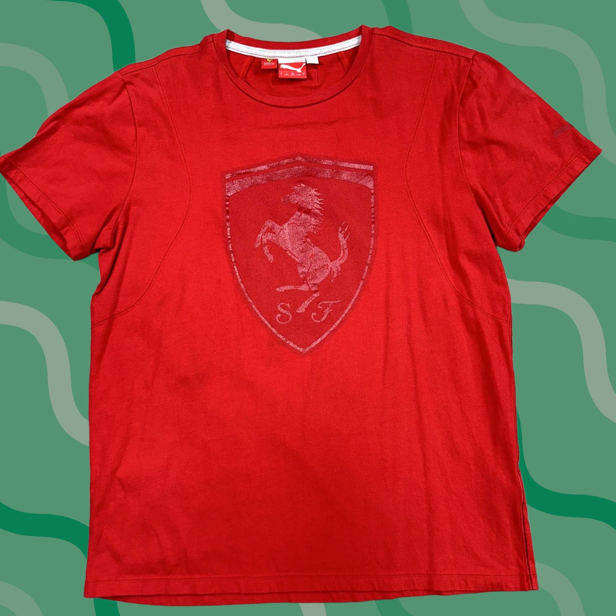 Puma Puma Ferrari Shirt Mens Large Red Scuderia SF Prancing Horse Logo Tee Racing F1 Size US L / EU 52-54 / 3 - 1 Thumbnail