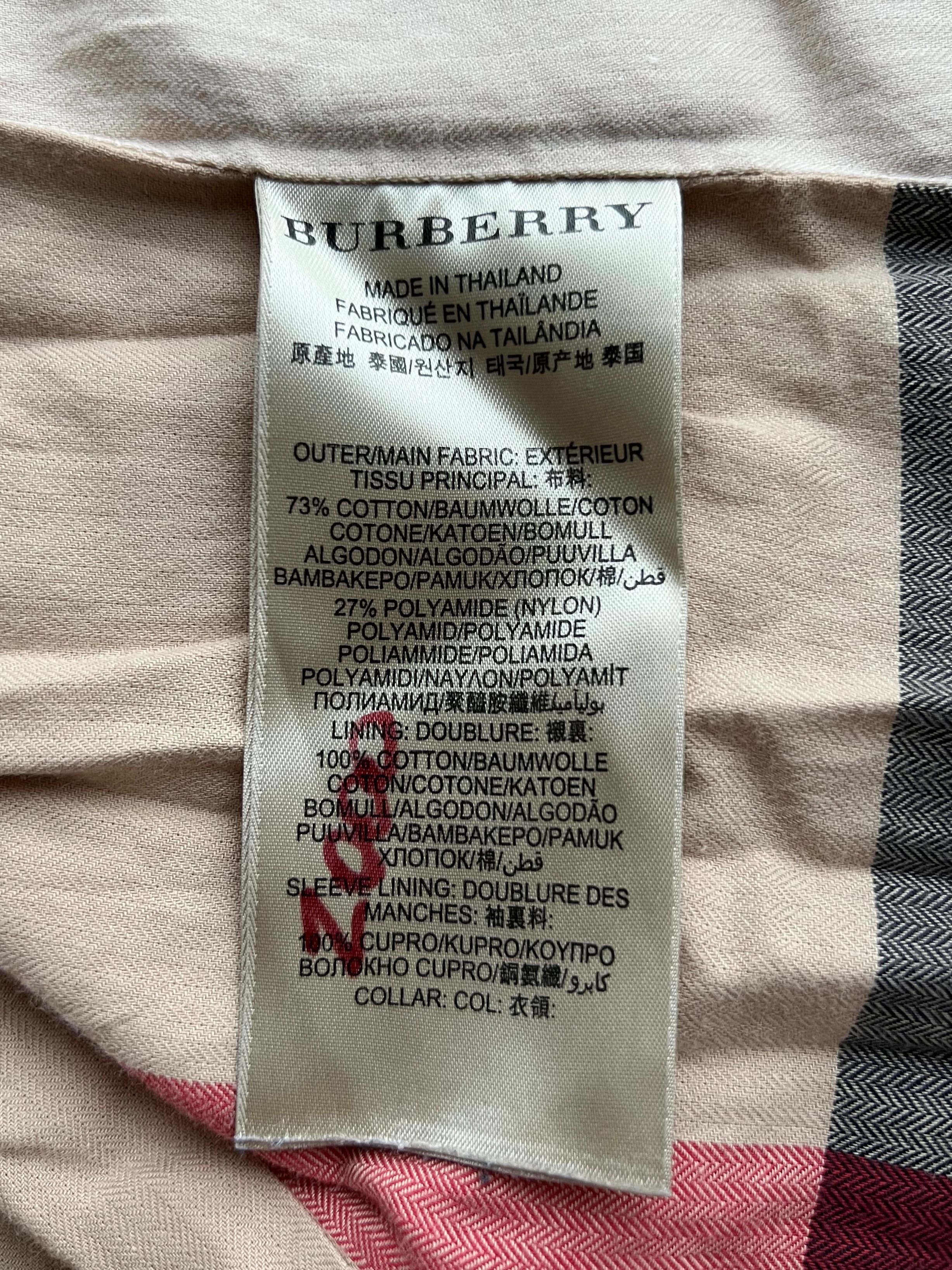 Burberry × Designer BURBERRY BRIT NOVA CHECK TRENCH DOUBLE BREASTED US4 UK6 IT38 Size S / US 4 / IT 40 - 9 Thumbnail