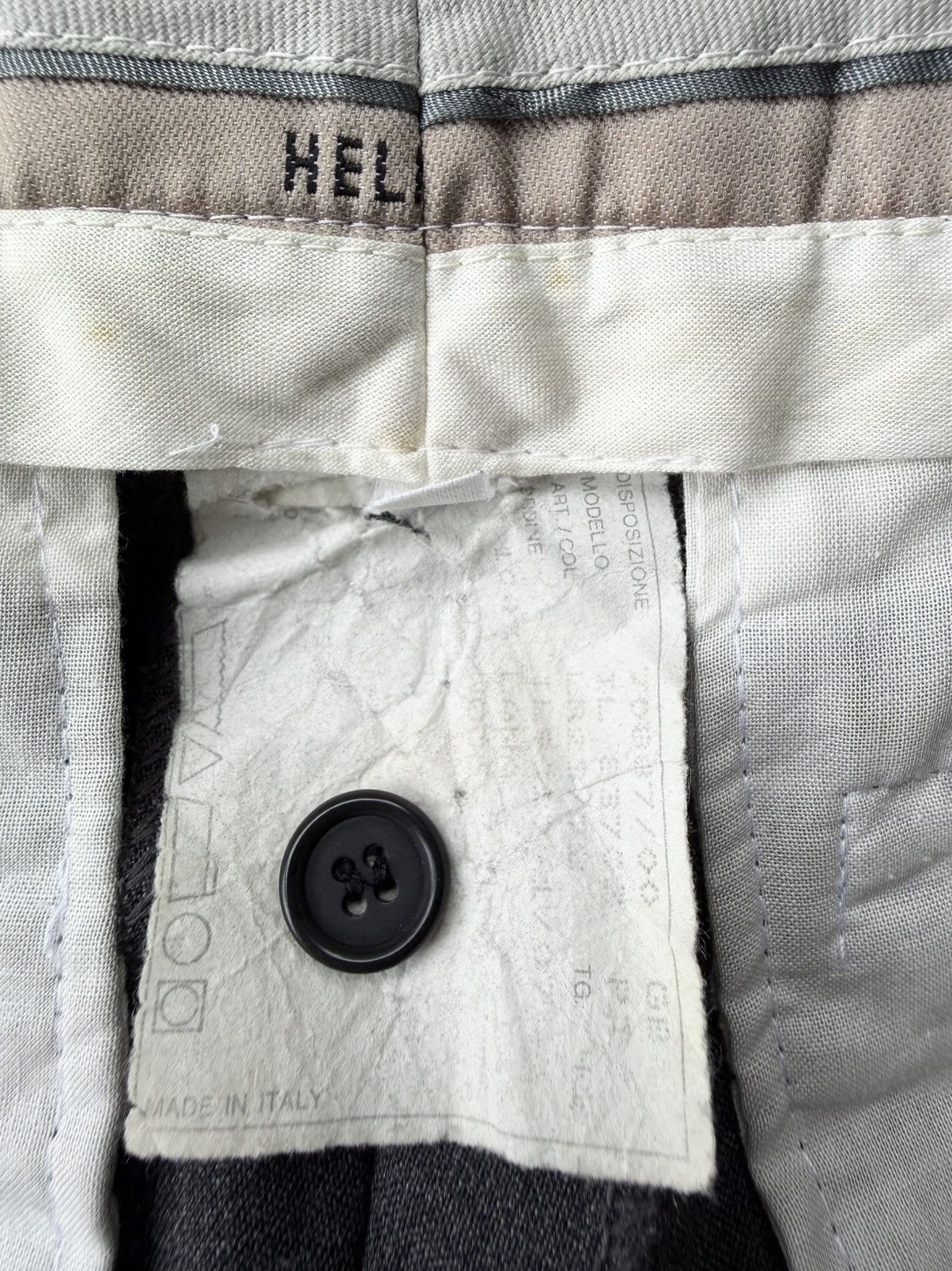 Helmut Lang 90s HELMUT LANG Archive Dark Gray Wool Slacks Size US 27 - 15 Thumbnail