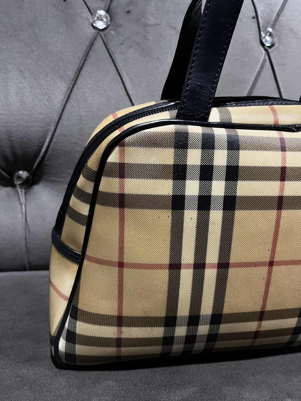 Burberry Authentic Burberry Nova Check Dome Handbag Size ONE SIZE - 9 Thumbnail