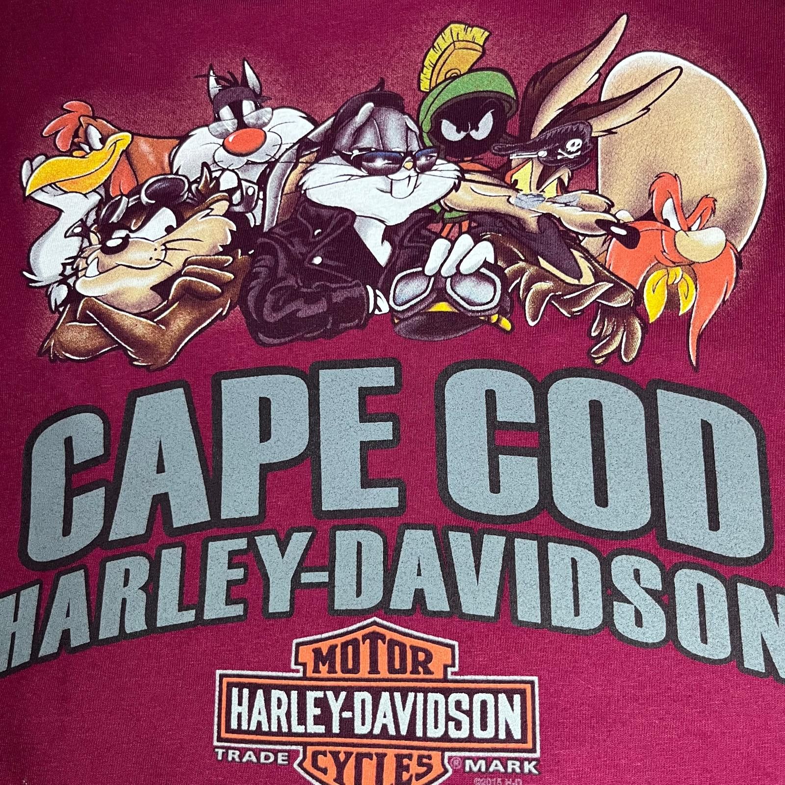 Harley Davidson 🏍️ Vintage Harley-Davidson x Looney Tunes Tee – Size L Size US L / EU 52-54 / 3 - 3 Thumbnail