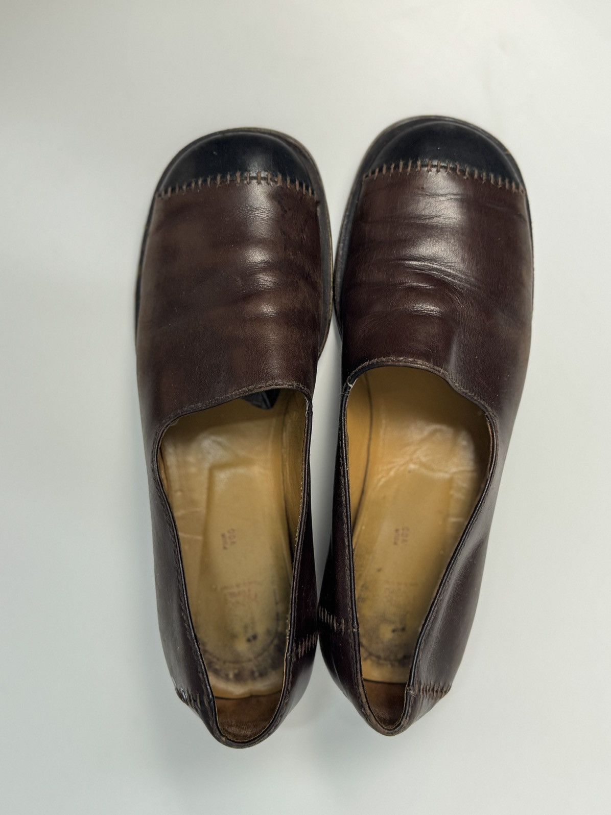 Western Rise Vintage Leather Shoes Ankle Prada style Margiela western Size US 7 / EU 40 - 3 Thumbnail