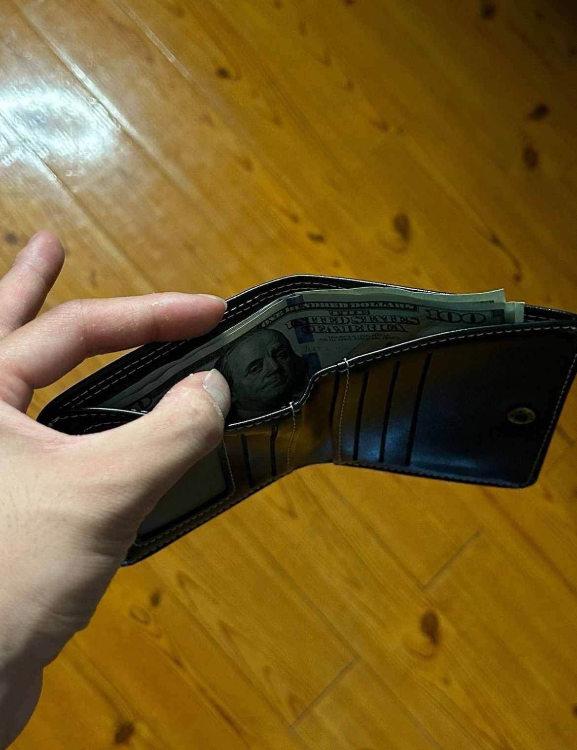 Japanese Brand × Vintage Y2K Leather Cross Wallet (black) Size ONE SIZE - 3 Thumbnail